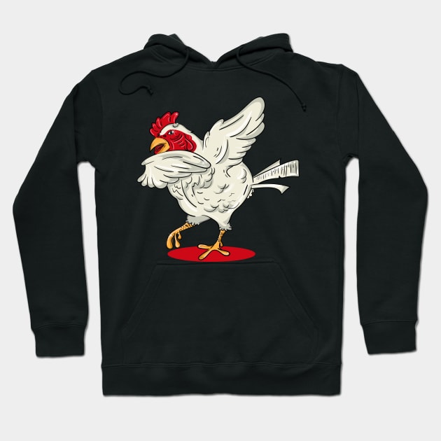 'Dabbing Dancing Chicken' Funny Dabbing Animal Gift Hoodie by ourwackyhome